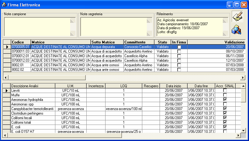 gestione firma elettronica